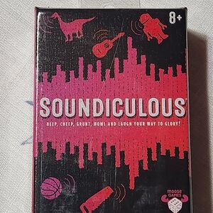 Soundiculous Party Card Game - Black & Pink Box